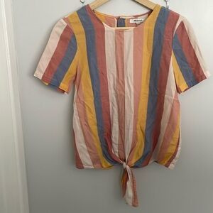 Madewell Multicolor Striped Top women’s Xs